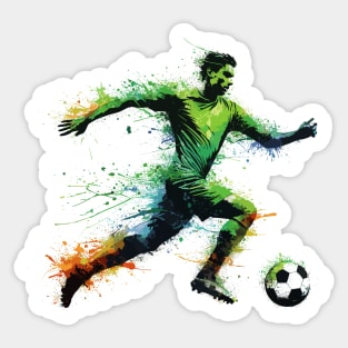 Soccer football Ink art Sticker